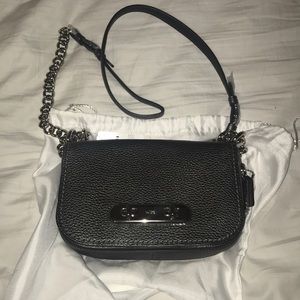 Coach Purse- brand new, color metallic graphite